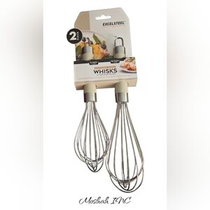 WHISKS SILVER/White Coating 2 Piece